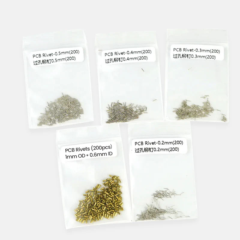 Remaches para PCB (200 piezas)