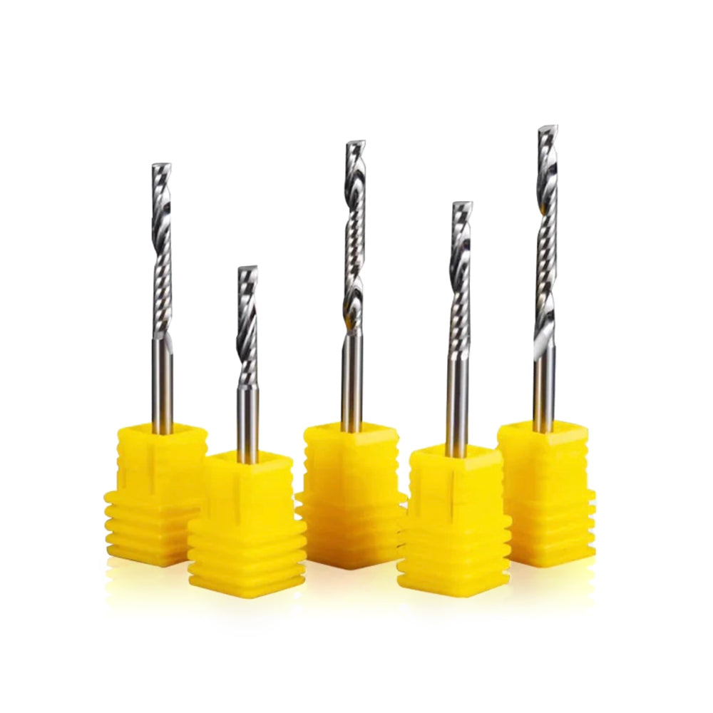 Spiral 'O' Single Flute Bit - 1/8″ Shank