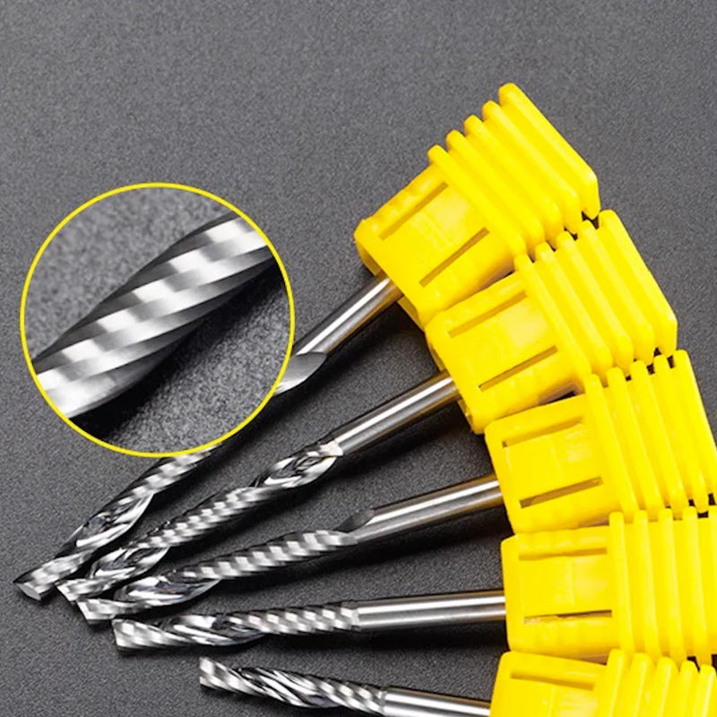 Spiral 'O' Single Flute Bit - 1/8″ Shank - Makera