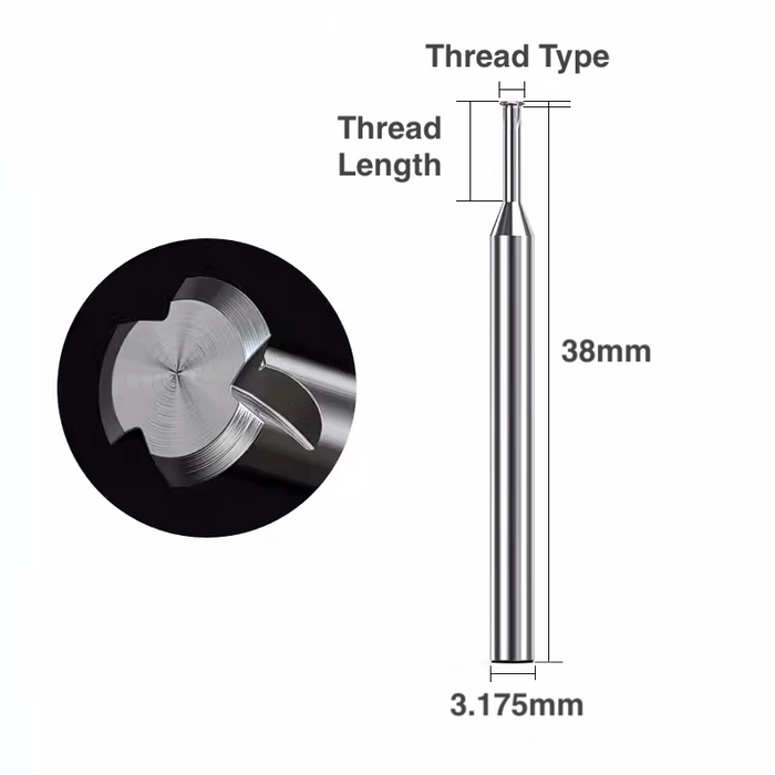 Still Threads Bit Thread Milling Bit - 1/8″ Shank – Makera Global