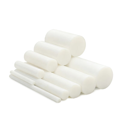 White Delrin Round Bar