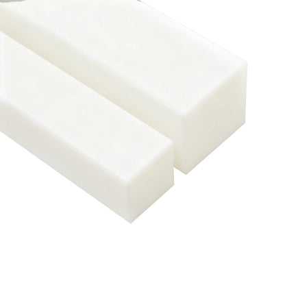 Bloc de Delrin blanc