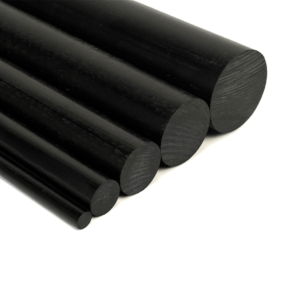 Black Delrin Round Bar