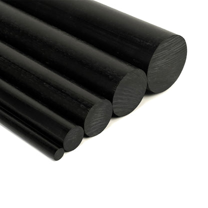 Black Delrin Round Bar