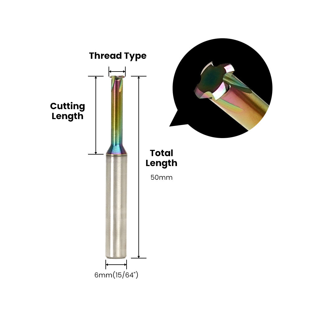 Thread Milling Bit - 6mm (15/64
