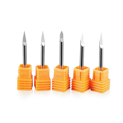 Single Flute Engraving Bit for Metal - 1/8″ Shank