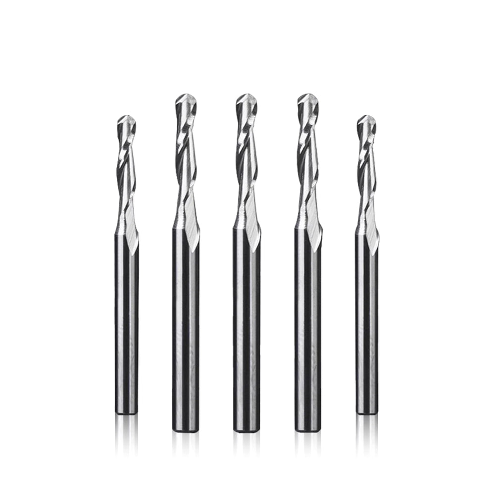 Two Flute Ball Nose Bit - 1/8″ Shank