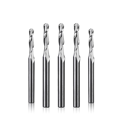 Two Flute Ball Nose Bit - 1/8″ Shank